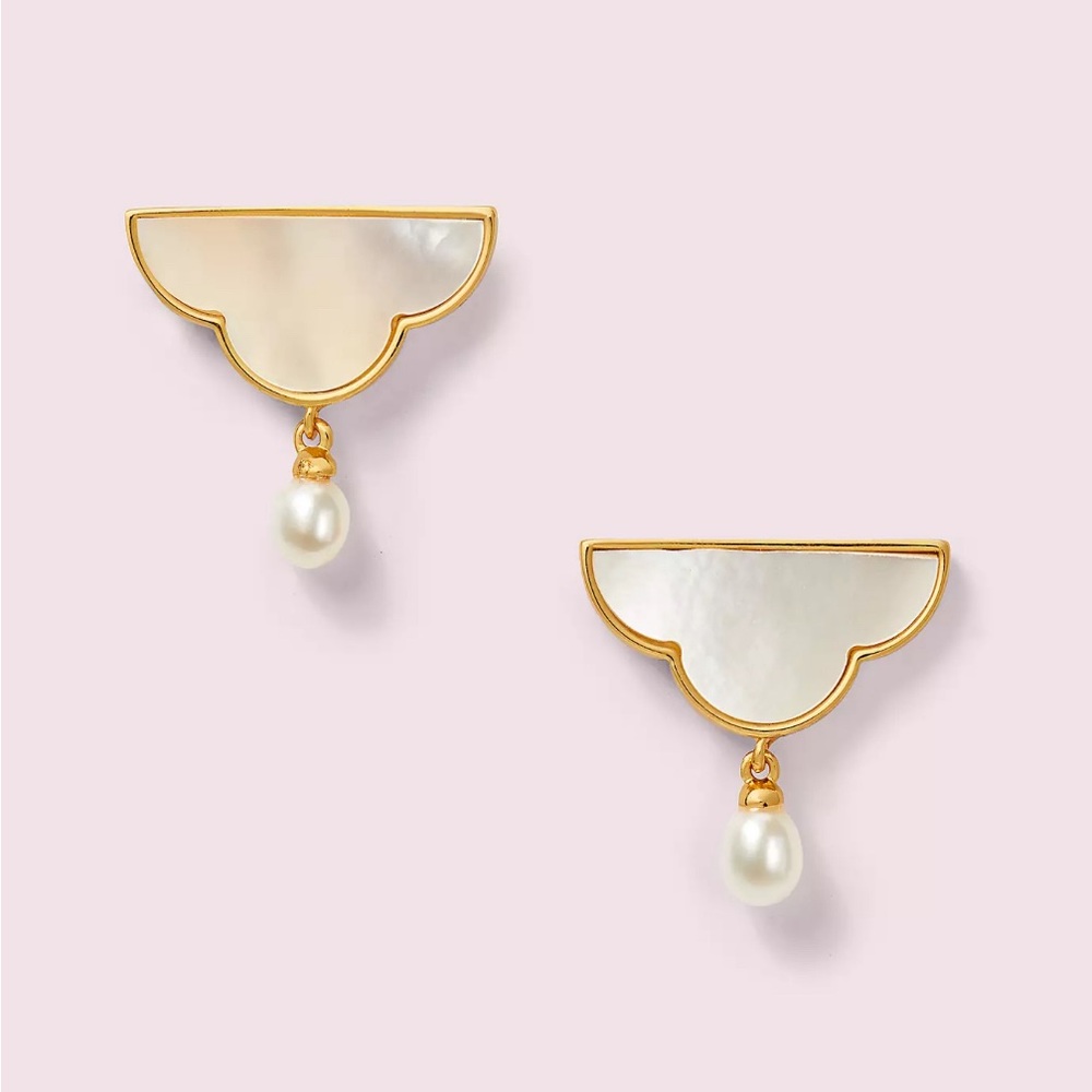 NWT Kate Spade New York Into the Sky cloud Drop Earrings